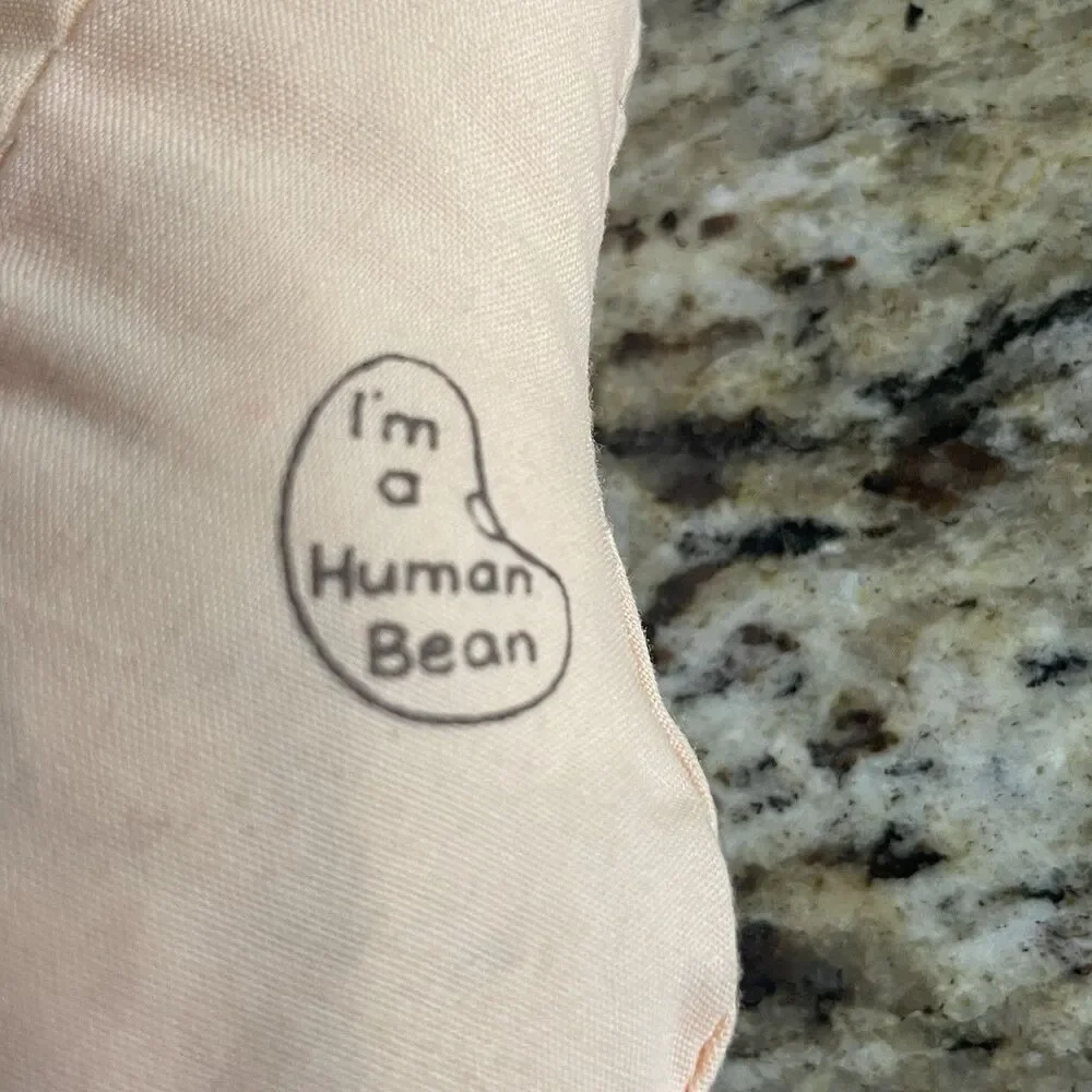 Vintage Human Beans 1980 Plush Pink Bow & Shoes It Isn't Easy Being A Human Bean